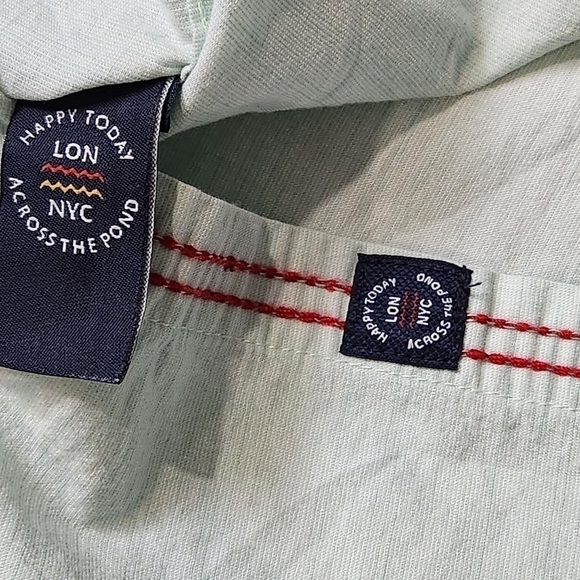 Men's Casual shirt Button down Short sleeves Cotton Size XL ACROSS THE POND - Picture 8 of 14